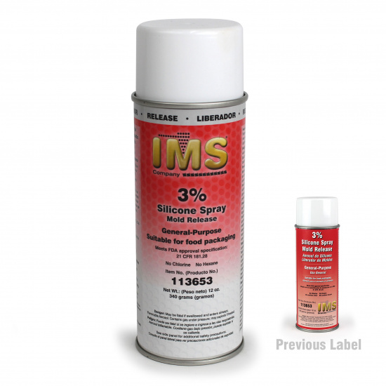 Mold Release, 3% Silicone Spray, 12 oz Can - Image 1