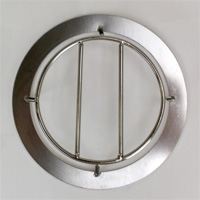 Filter Baffle Ring, Metal, 6" Diameter, for Shini Loader Model SAL-1U - Image 1