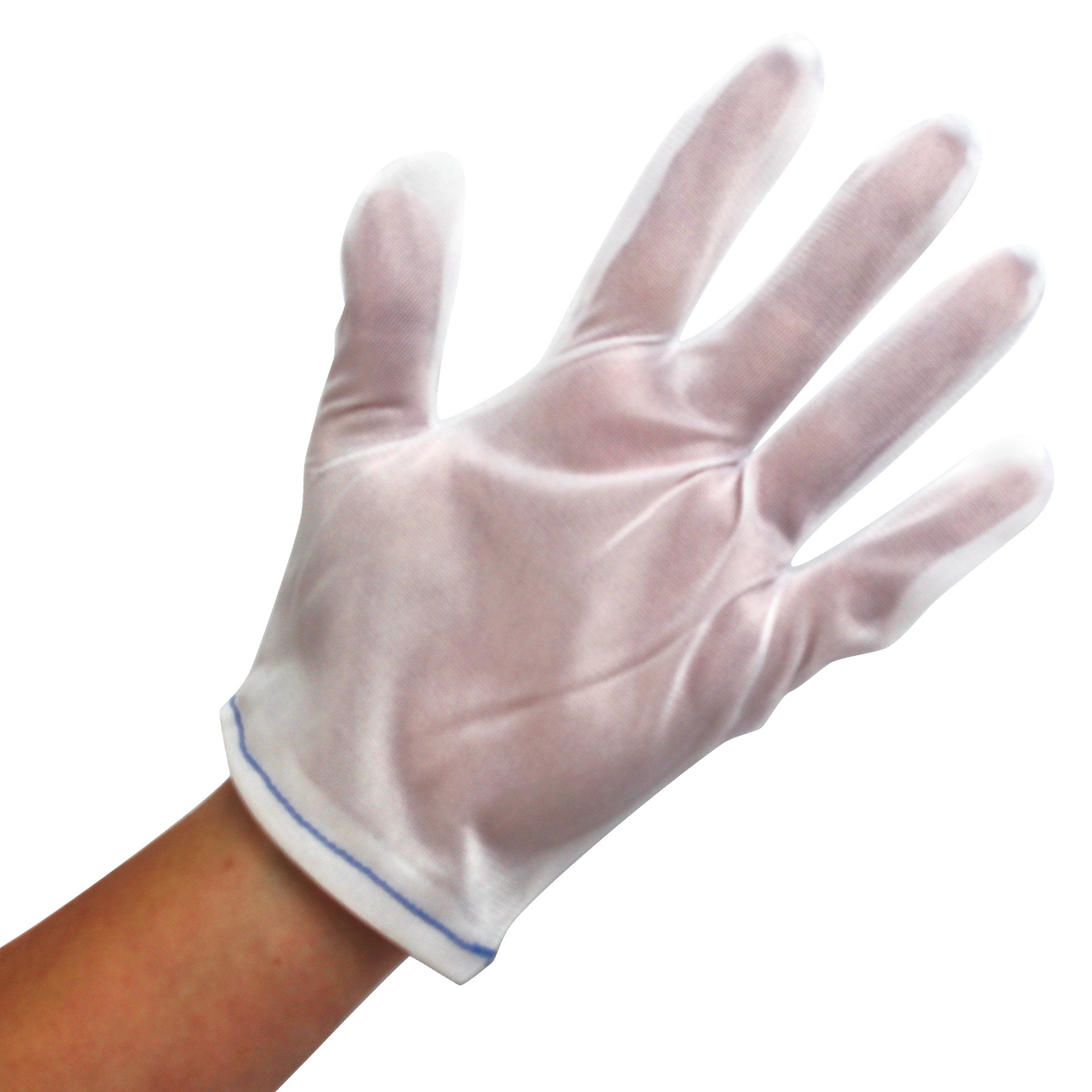 Gloves, Inspection, Nylon, Lint-Free for Men, One Dozen Pairs - Image 1