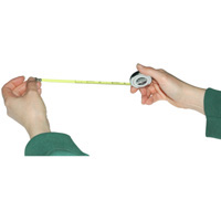 Tape Measure, 23" Diameter to 64ths on One Side and 72" Linear on the Other