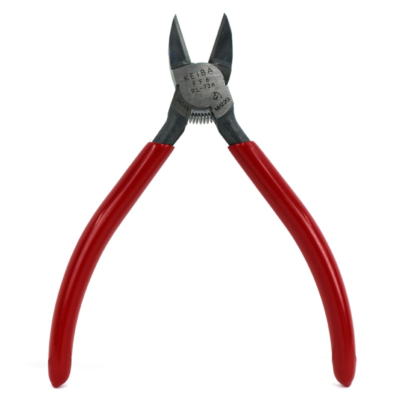 Gate Cutter, 6", Model FF6, Keiba PL-726, 15° Flat Back Blade, Slim Profile, Coil Spring