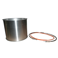 Hopper Extension Kit, 20" High for 24" Diameter Hoppers Includes One Body Band Clamp & Gasket - Image 1