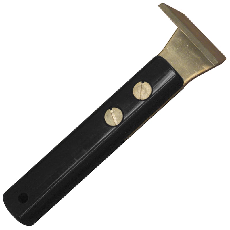 Bent, Wide Brass Scraper, 2″ Wide, 6″ Long
