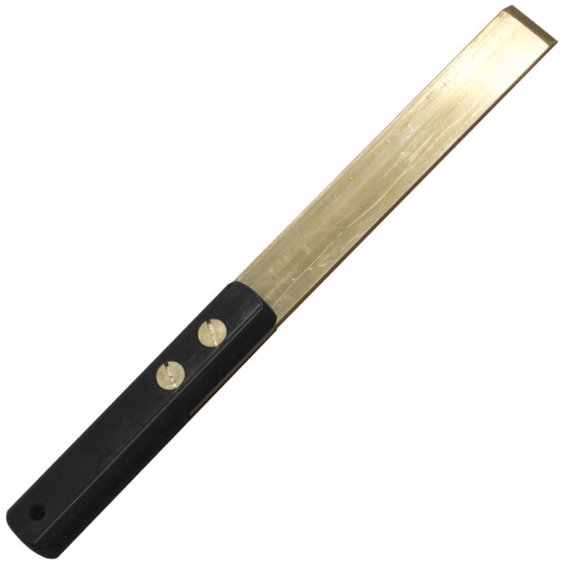 Flat Brass Scraper, 1″ Wide, 11″ Long