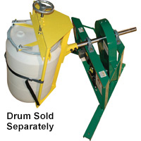 Corner Tumbler, IMS Model TBD15, 1-1/2 hp Belt Drive, with One Style 2 Drum Holder 55 Gallon Drums