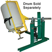 Corner Tumbler, IMS Model TBD15, 1-1/2 hp Belt Drive, with One Style 2 Drum Holder 55 Gallon Drums - Image 3