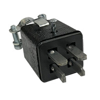 Connector, Jones Plug with Cable Clamp Top,