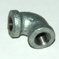 Elbow, 90 Degree, 1/8″ NPT, Galvanized Steel