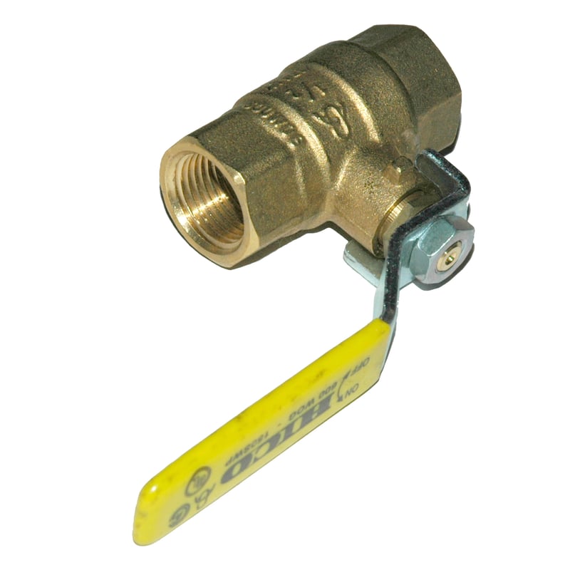 Ball Valve, 1/2″ Female NPT, Full Port, Brass