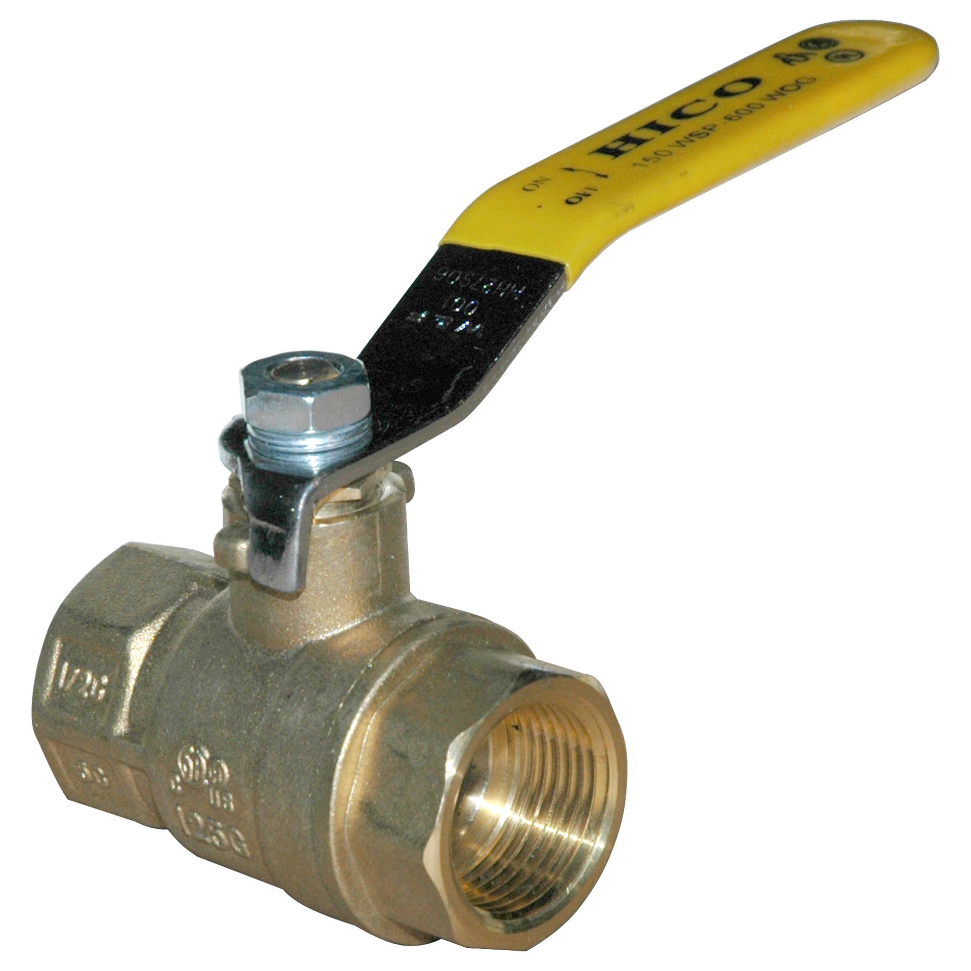 Ball Valve, 3/4" Female NPT, Full Port, Brass - Image 1