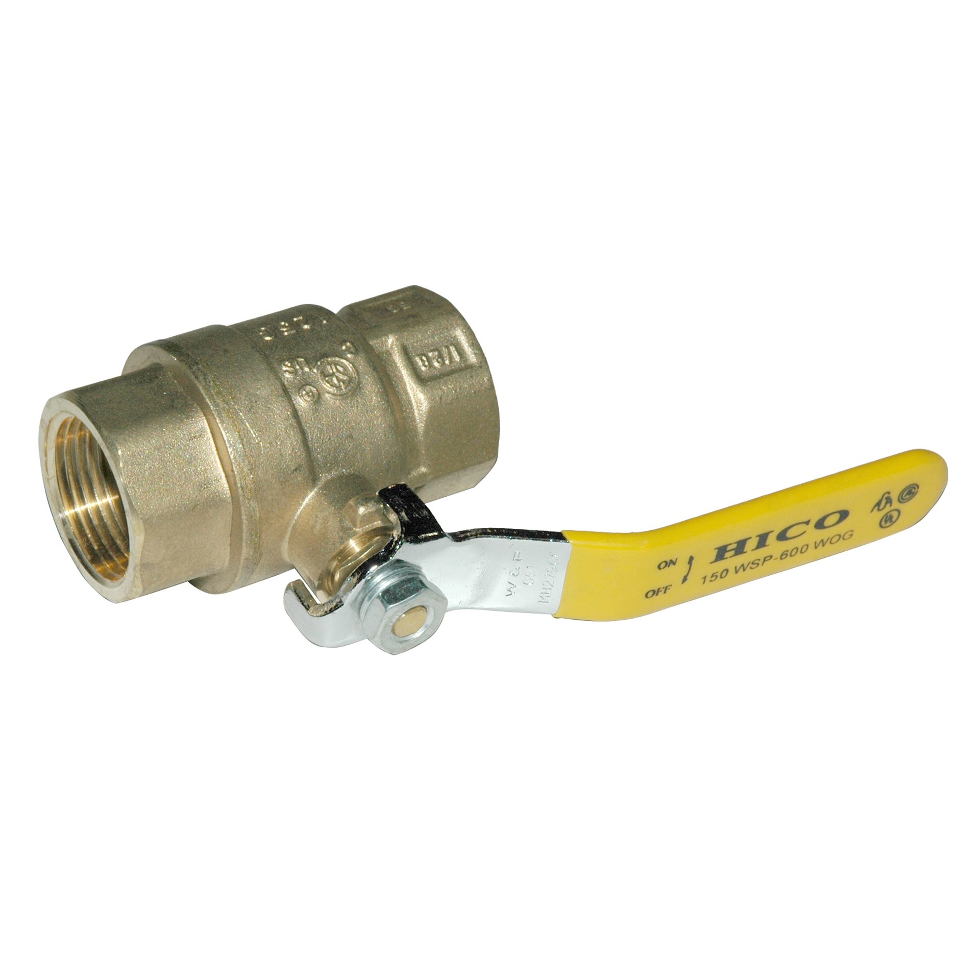 Ball Valve, 1" Female NPT, Full Port, Brass - Image 1
