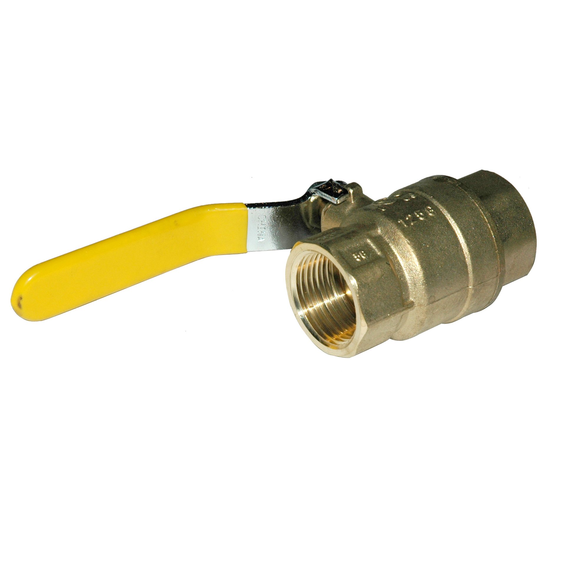 Ball Valve, 1" Female NPT, Full Port, Brass - Image 2
