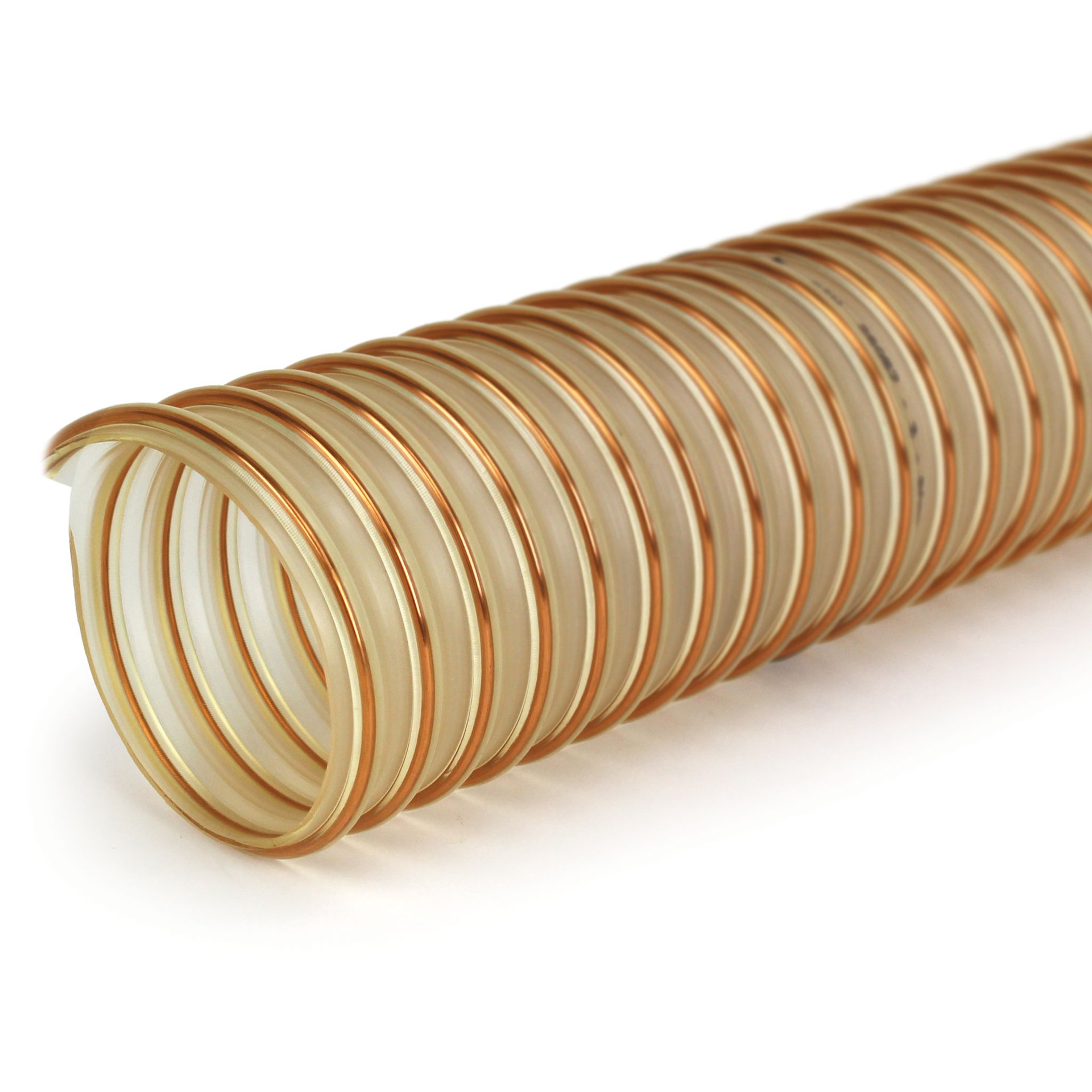 Loader Hose, 1" ID, Heavy Duty Polyurethane, Food Grade with Ground Wire - Image 1