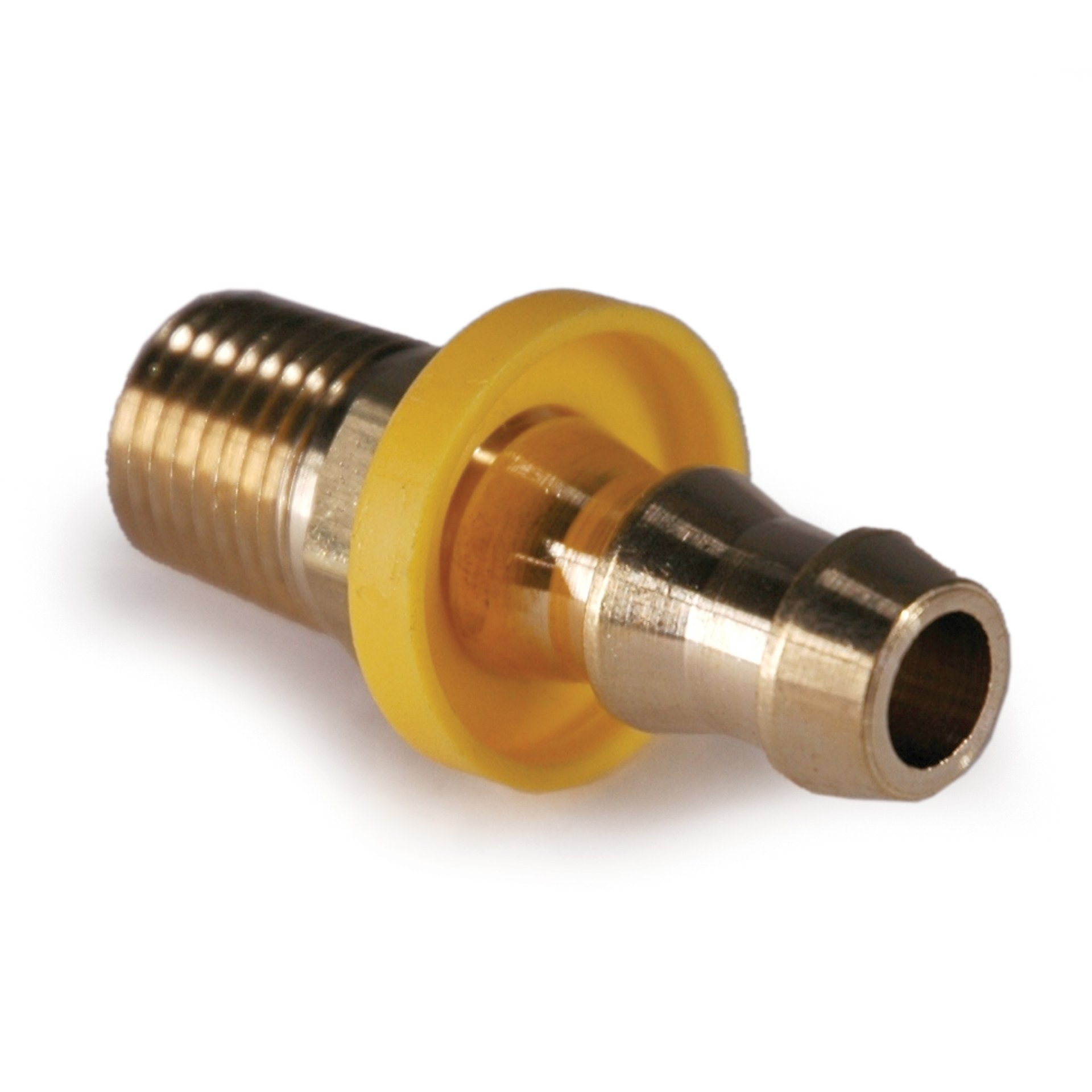 Hose Barb, 3/8" Inside Diameter Push-On, 1/4" Male NPT, Brass - Image 2