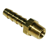 Hose Barb, 1/4" Inside Diameter Push-On, 1/8" Male NPT, Brass. - Image 2