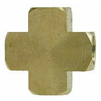 Cross, Brass Mold Fitting, 1/4″ NPT Female Barstock
