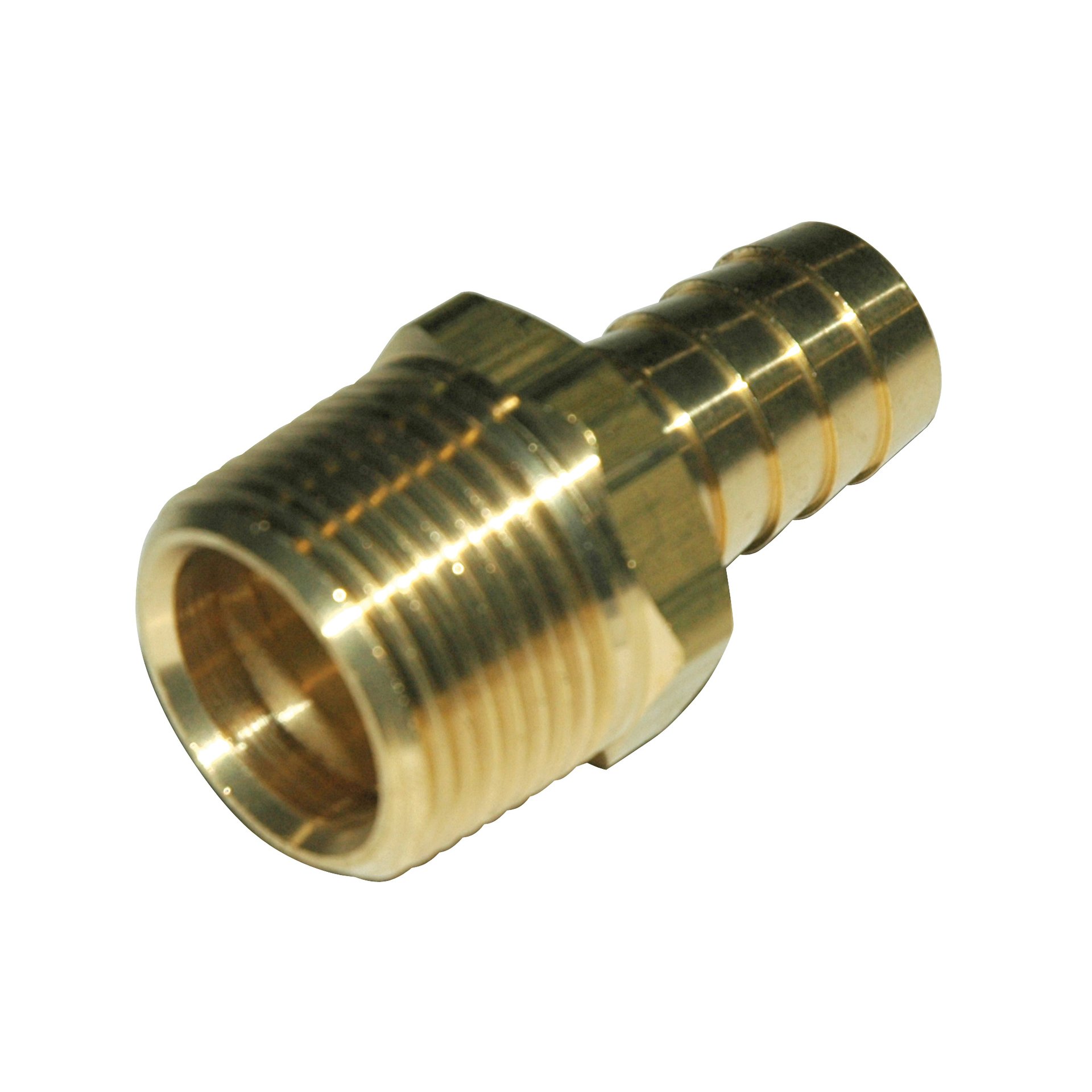 Hose Barb, 5/8" Inside Diameter Hose, 3/4" Male NPT, Straight, Brass. - Image 2