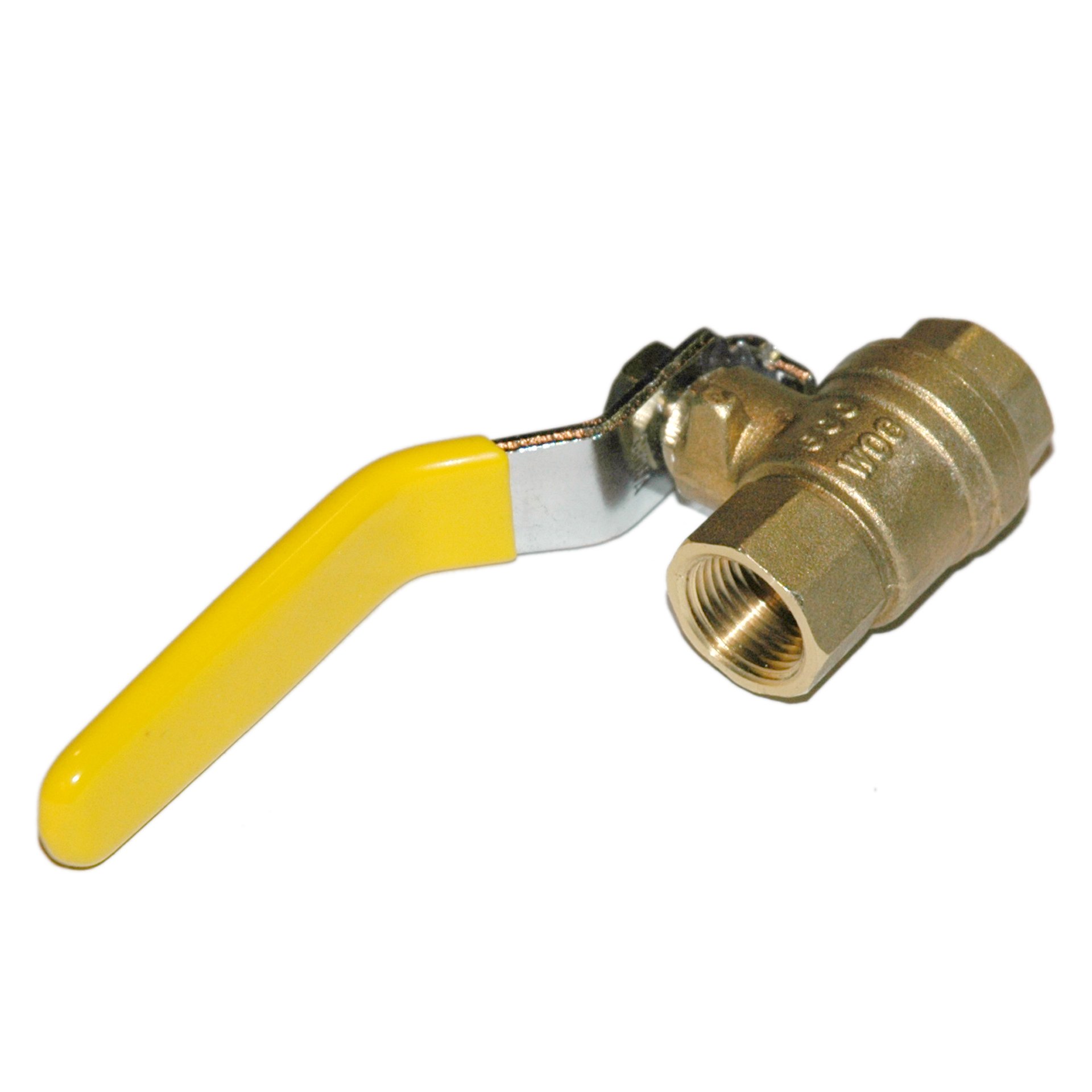 Ball Valve, 3/8", Female NPT, Econo Line, Full Port, Brass - Image 2