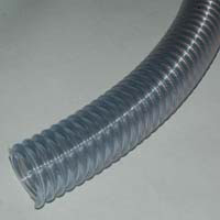 Loader Hose, 1-3/4" ID, Static Wire, Clear Wall, Helix Reinforced Food Grade PVC & Seamless Smooth Bore - Image 1