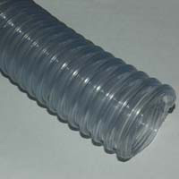 Loader Hose, 2" ID, Static Wire, Clear Wall, Helix Reinforced Food Grade PVC & Seamless Smooth Bore - Image 1