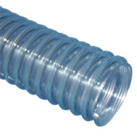 Loader Hose, 2-1/2″ ID, Static Wire, Clear Wall, Helix Reinforced Food Grade PVC & Seamless Smooth Bore