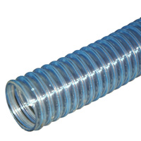 Loader Hose, 3″ ID, Static Wire, Clear Wall, Helix Reinforced Food Grade PVC & Seamless Smooth Bore