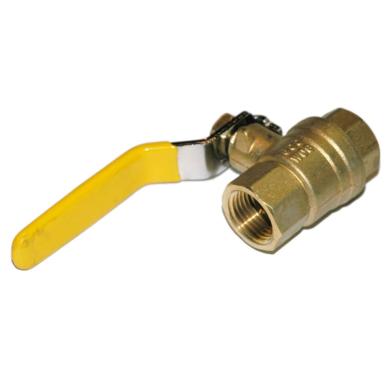 Ball Valve, 1/2", Female NPT, Econo Line, Full Port, Brass