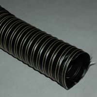 Hopper Dryer Hose, 2-Ply, Black, 3" ID, 12