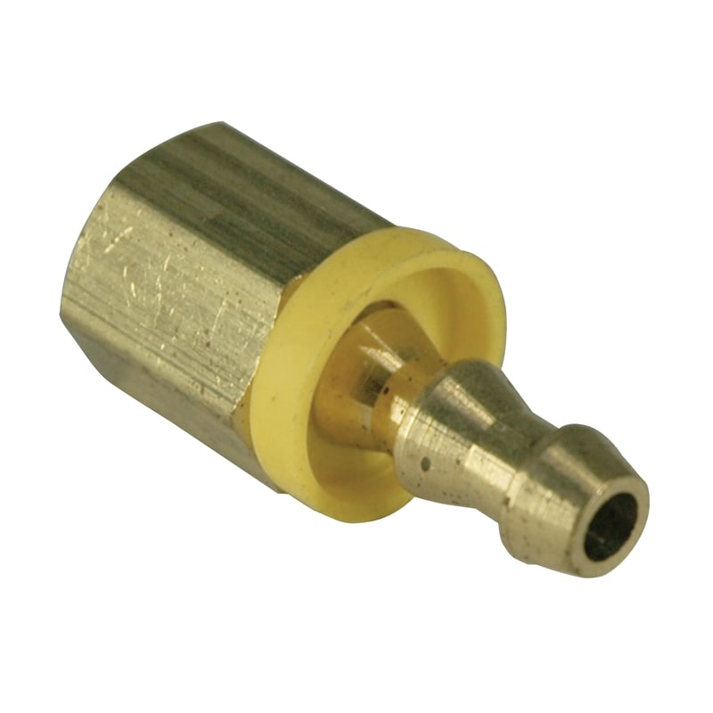 Hose Barb, 1/4″ Inside Diameter Push-On, 1/4″ Female NPT, Brass