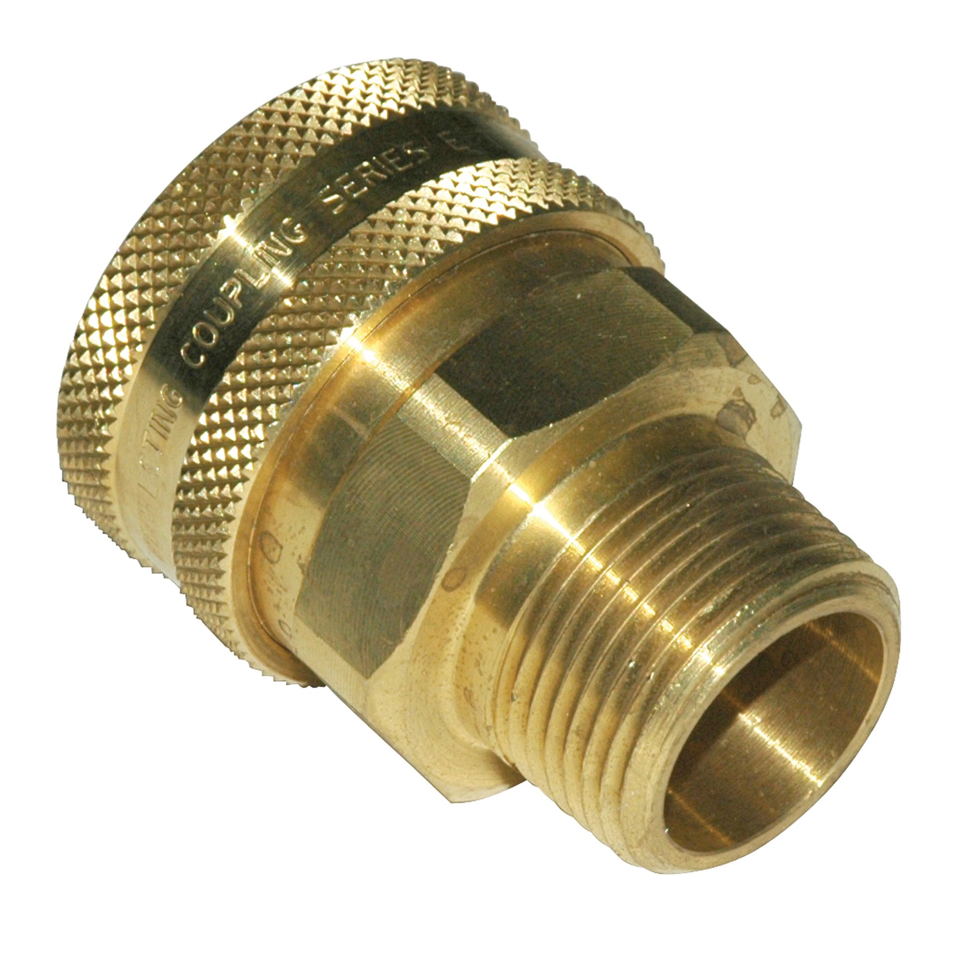Coupler, ST Series, 1/4" Body, 1/4"-18 Male NPT, Brass - Image 1