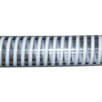 Loader Hose, 3/4" ID, Smooth Cover, Clear Wall, White Helix Reinforced PVC & Seamless Smooth Bore