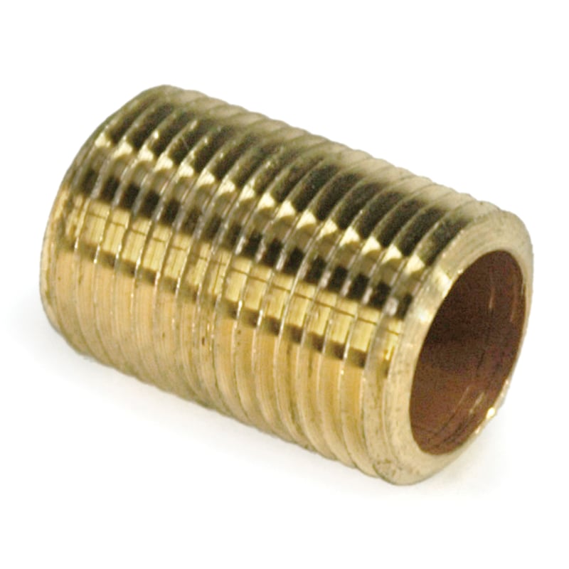 Pipe Nipple, 3/8″ NPT, Close, Brass
