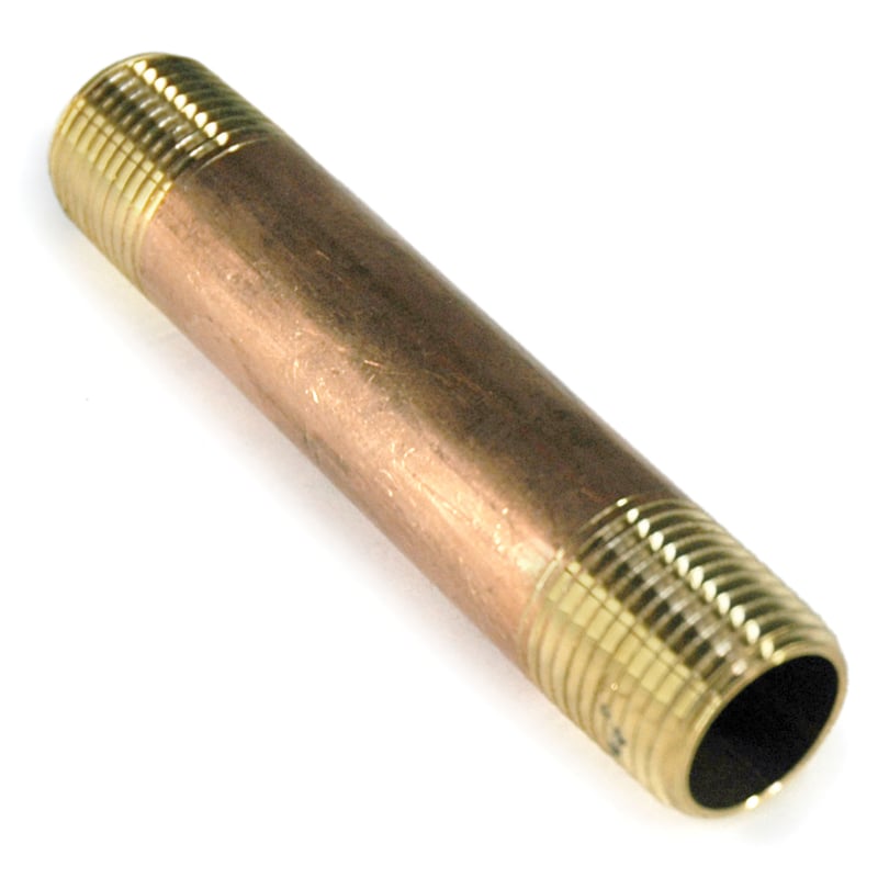 Pipe Nipple, 1/2″ NPT, 4″ Length, Brass