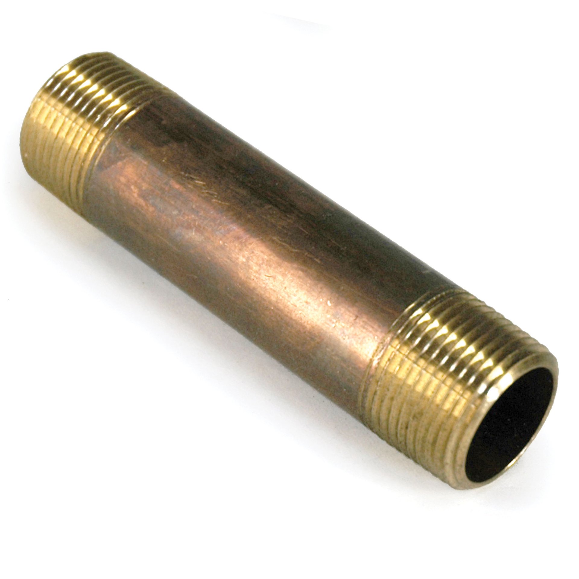 Pipe Nipple, 3/4" NPT, 4" Length, Brass - Image 1