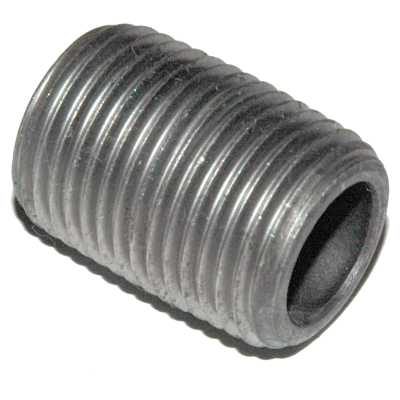 Pipe Nipple, 1/2″ NPT, Close, Black Steel