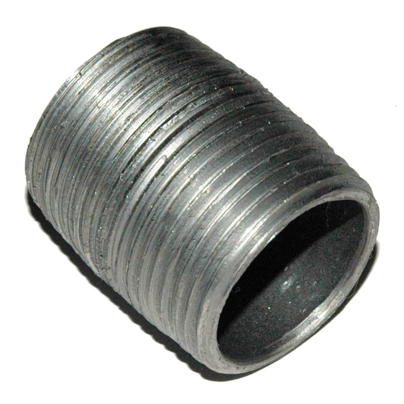 Pipe Nipple, 1″ NPT, Close, Black Steel