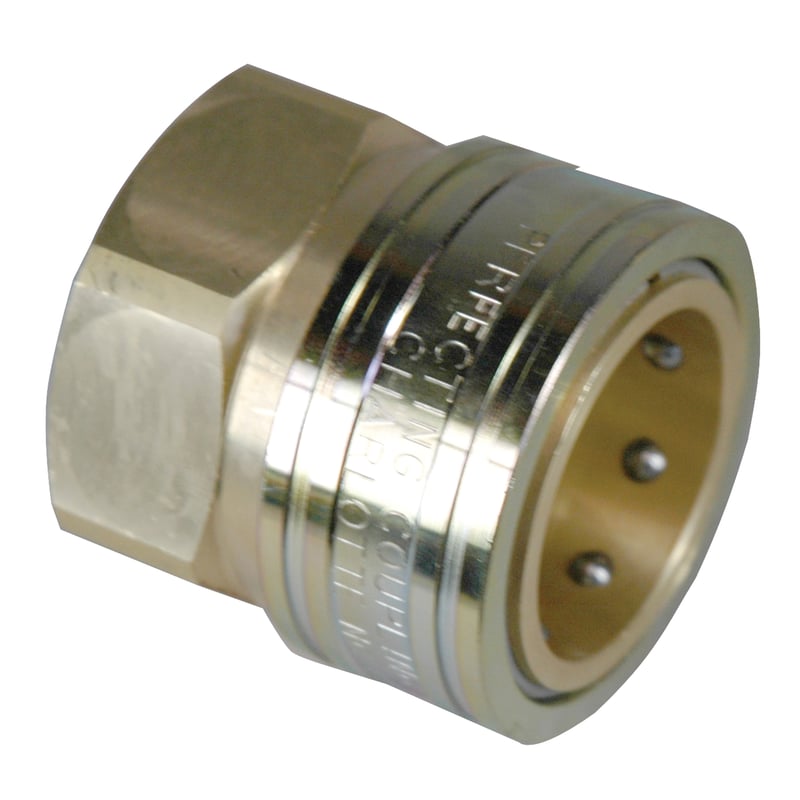 Coupler, ST Series, 1-1/4" Body, 1-1/4"-115 Female NPT, Brass