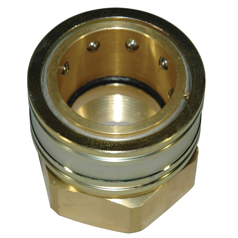 Coupler, ST Series, 1-1/4" Body, 1-1/4"-115 Female NPT, Brass