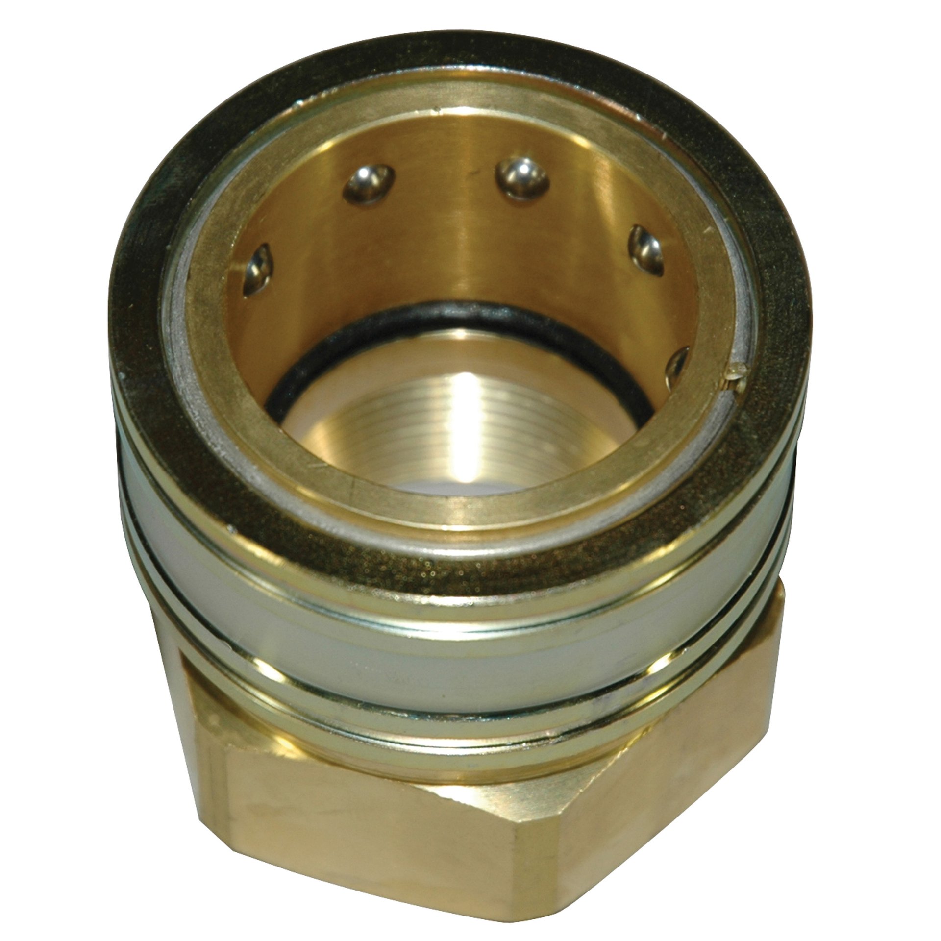 Coupler, ST Series, 1-1/4" Body, 1-1/4"-115 Female NPT, Brass - Image 3