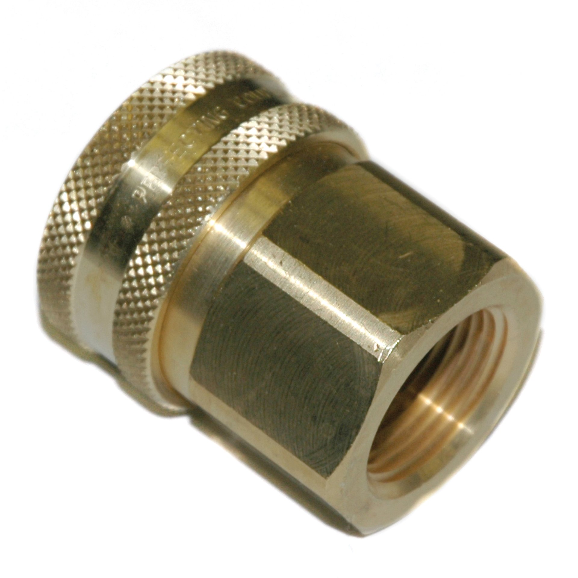 Coupler, ST Series, 1" Passage, 1" Female NPT, Brass - Image 1