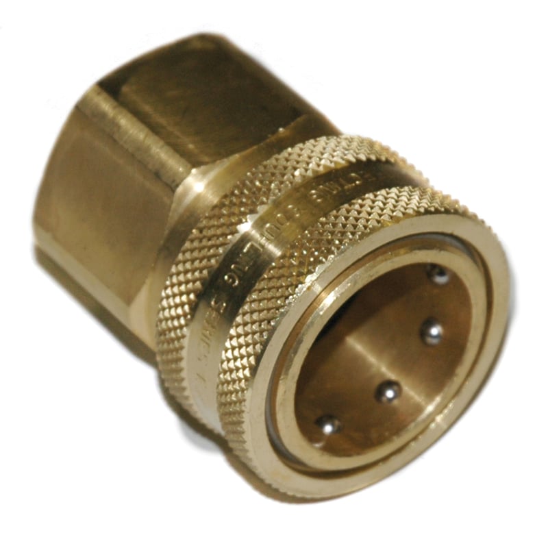 Coupler, ST Series, 1" Passage, 1" Female NPT, Brass