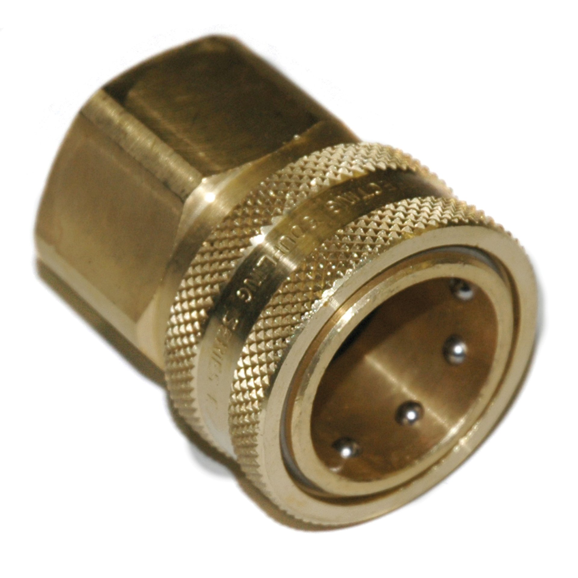 Coupler, ST Series, 1" Passage, 1" Female NPT, Brass - Image 2