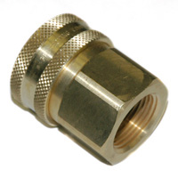 Coupler, ST Series, 1/8″ Body, 1/8″-27 Female NPT, Brass