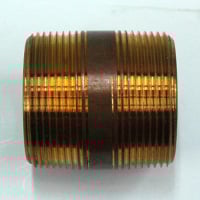 Pipe Nipple, 1-1/2" NPT, 2" Length, Brass - Image 2