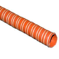 Hopper Dryer Hose, 2-Ply, Orange, 1" ID, 12