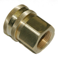 Coupler, ST Series, 1/4" Body, 1/4"-18 Female NPT, Brass - Image 1
