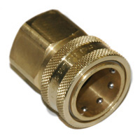 Coupler, ST Series, 1/4" Body, 1/4"-18 Female NPT, Brass