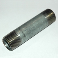 Pipe Nipple, 1″ NPT, 5″ Length, Galvanized Steel