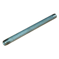 Pipe Nipple, 1/8" NPT, 5-1/2" Length, Galvanized Steel - Image 1