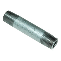 Pipe Nipple, 1/4″ NPT, 2-1/2″ Length, Galvanized Steel